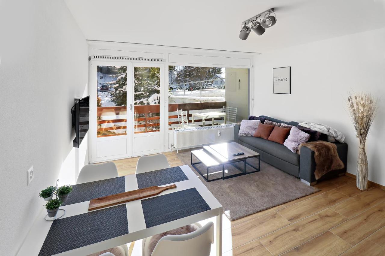 Appartement Cosy Et Renove Au Coeur De La Station Crans-Montana Kültér fotó