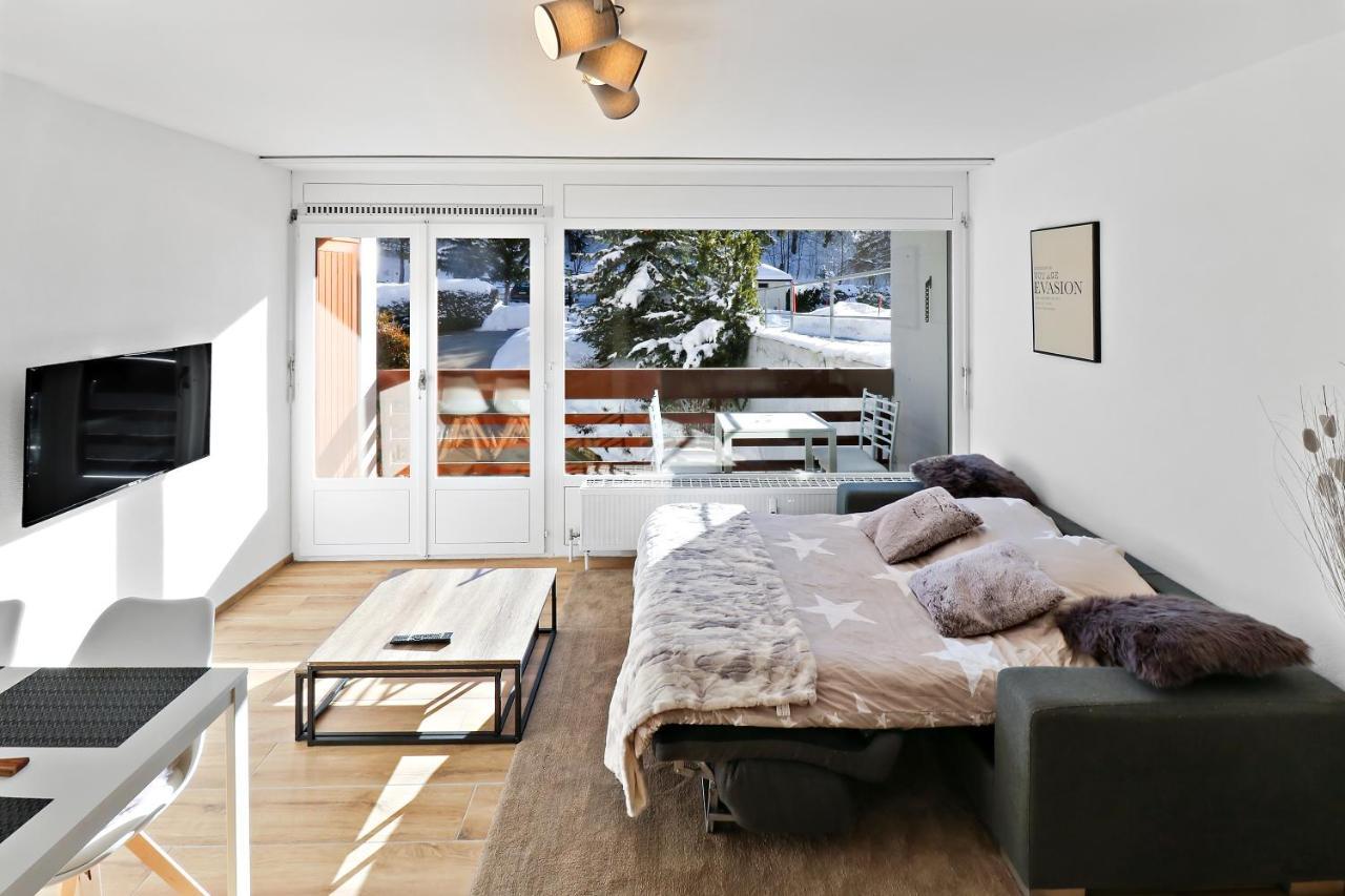Appartement Cosy Et Renove Au Coeur De La Station Crans-Montana Kültér fotó